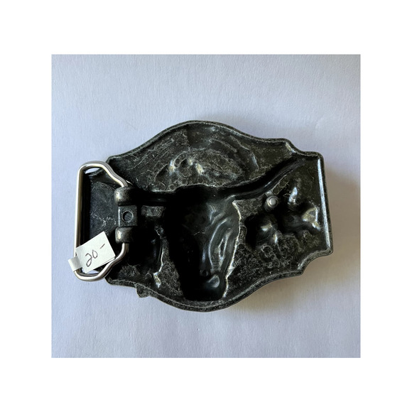 Longhorn Cattle Roundup Western Country Belt Buckle - Picture 6 of 8